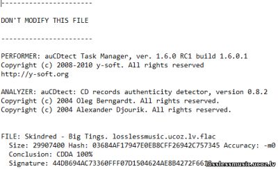 Skindred - Big Tings. FLAC, 2018 - детектор Skindred - Big Tings. FLAC, 2018 - детектор