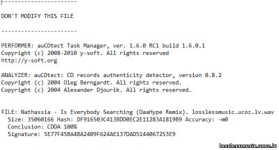 Nathassia - Is Everybody Searching (DaaHype Remix) - детектор Nathassia - Is Everybody Searching (DaaHype Remix) - детектор