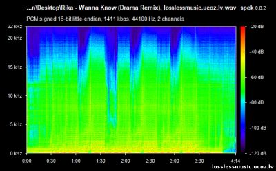 Rika - Wanna Know (Drama Remix). WAV, 2019 - спектр Rika - Wanna Know (Drama Remix). WAV, 2019 - спектр