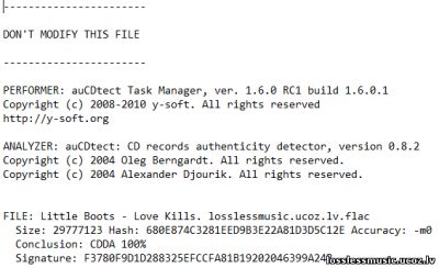 Little Boots - Love Kills. FLAC, 2009 - детектор Little Boots - Love Kills. FLAC, 2009 -детектор