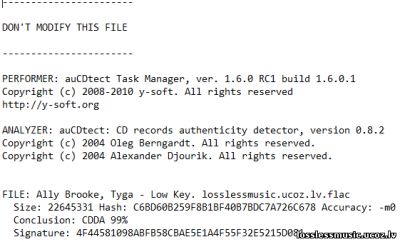 Ally Brooke, Tyga - Low Key. FLAC, 2019 - детектор Ally Brooke, Tyga - Low Key. FLAC, 2019 - детектор