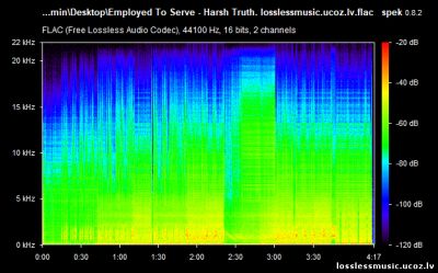 Employed To Serve - Harsh Truth. FLAC, 2019 - спектр Employed To Serve - Harsh Truth. FLAC, 2019 - спектр