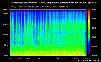 Faye Webster - Room Temperature. FLAC, 2019 - спектр Faye Webster - Room Temperature. FLAC, 2019 - спектр