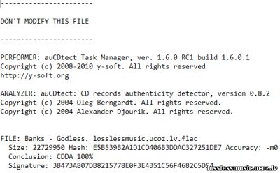 Banks - Godless. FLAC, 2019 - детектор Banks - Godless. FLAC, 2019 - детектор